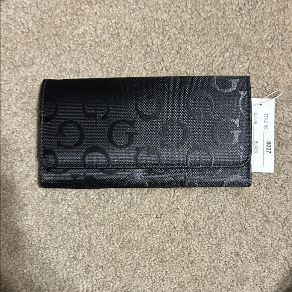 Black Monogram Wallet - Picture 1 of 5